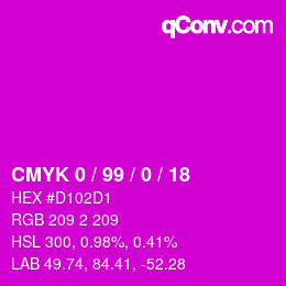 Color code: CMYK 0 / 99 / 0 / 18 | qconv.com