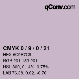 Color code: CMYK 0 / 9 / 0 / 21 | qconv.com