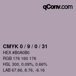 Color code: CMYK 0 / 9 / 0 / 31 | qconv.com