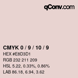 Color code: CMYK 0 / 9 / 10 / 9 | qconv.com
