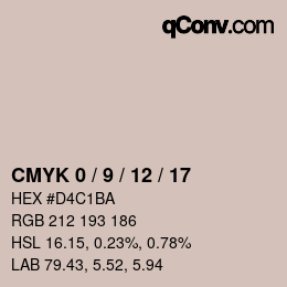 Color code: CMYK 0 / 9 / 12 / 17 | qconv.com