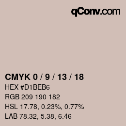 Color code: CMYK 0 / 9 / 13 / 18 | qconv.com