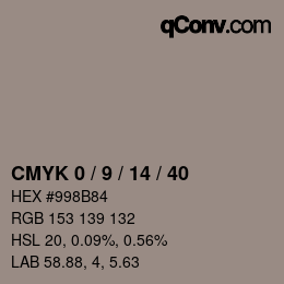 Color code: CMYK 0 / 9 / 14 / 40 | qconv.com