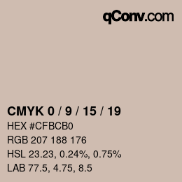 Color code: CMYK 0 / 9 / 15 / 19 | qconv.com