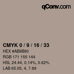 Color code: CMYK 0 / 9 / 16 / 33 | qconv.com