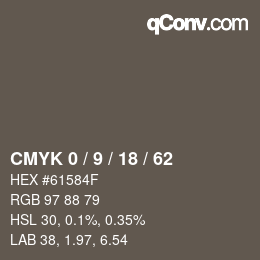 Color code: CMYK 0 / 9 / 18 / 62 | qconv.com