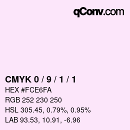 Color code: CMYK 0 / 9 / 1 / 1 | qconv.com