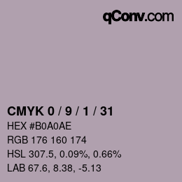 颜色代码: CMYK 0 / 9 / 1 / 31 | qconv.com