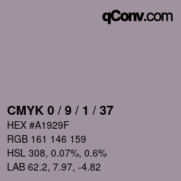 Color code: CMYK 0 / 9 / 1 / 37 | qconv.com