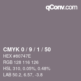 Color code: CMYK 0 / 9 / 1 / 50 | qconv.com