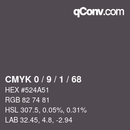 Color code: CMYK 0 / 9 / 1 / 68 | qconv.com