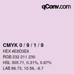 Color code: CMYK 0 / 9 / 1 / 9 | qconv.com