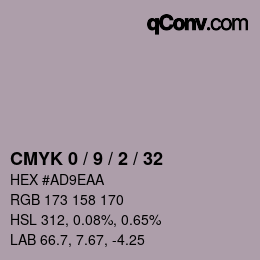 颜色代码: CMYK 0 / 9 / 2 / 32 | qconv.com