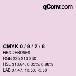 Color code: CMYK 0 / 9 / 2 / 8 | qconv.com