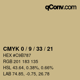 Color code: CMYK 0 / 9 / 33 / 21 | qconv.com