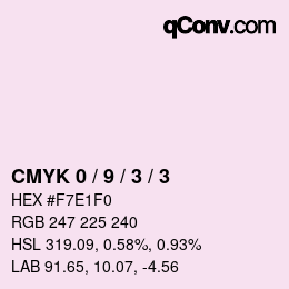 Color code: CMYK 0 / 9 / 3 / 3 | qconv.com