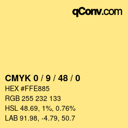 Color code: CMYK 0 / 9 / 48 / 0 | qconv.com