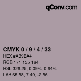 Color code: CMYK 0 / 9 / 4 / 33 | qconv.com