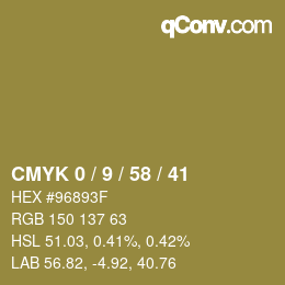 Color code: CMYK 0 / 9 / 58 / 41 | qconv.com