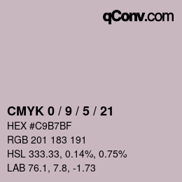 Color code: CMYK 0 / 9 / 5 / 21 | qconv.com