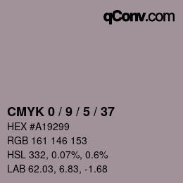 Color code: CMYK 0 / 9 / 5 / 37 | qconv.com