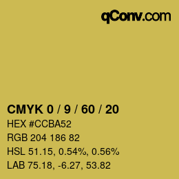 Color code: CMYK 0 / 9 / 60 / 20 | qconv.com