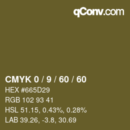 Color code: CMYK 0 / 9 / 60 / 60 | qconv.com