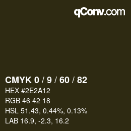 颜色代码: CMYK 0 / 9 / 60 / 82 | qconv.com