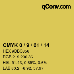 Color code: CMYK 0 / 9 / 61 / 14 | qconv.com
