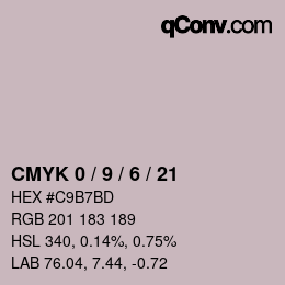 Color code: CMYK 0 / 9 / 6 / 21 | qconv.com