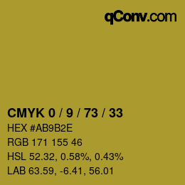 颜色代码: CMYK 0 / 9 / 73 / 33 | qconv.com