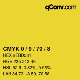 Color code: CMYK 0 / 9 / 79 / 8 | qconv.com