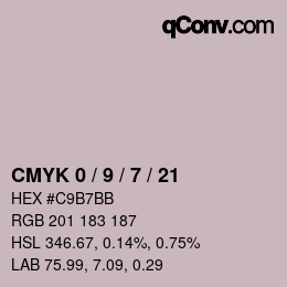 Color code: CMYK 0 / 9 / 7 / 21 | qconv.com