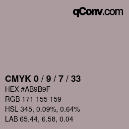 Color code: CMYK 0 / 9 / 7 / 33 | qconv.com