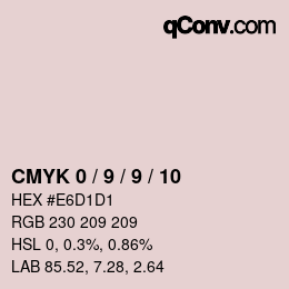 Color code: CMYK 0 / 9 / 9 / 10 | qconv.com