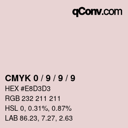 Color code: CMYK 0 / 9 / 9 / 9 | qconv.com