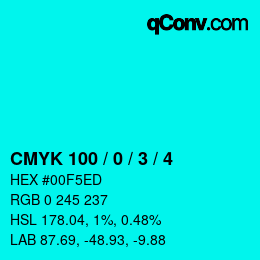 Color code: CMYK 100 / 0 / 3 / 4 | qconv.com