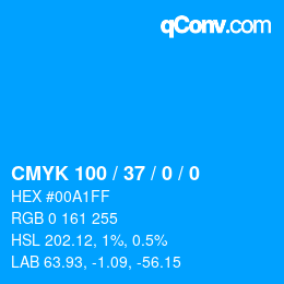 Color code: CMYK 100 / 37 / 0 / 0 | qconv.com