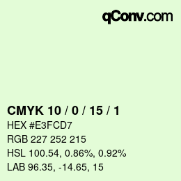 Color code: CMYK 10 / 0 / 15 / 1 | qconv.com