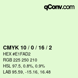 Color code: CMYK 10 / 0 / 16 / 2 | qconv.com