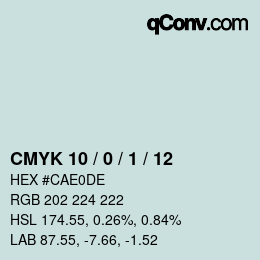 Color code: CMYK 10 / 0 / 1 / 12 | qconv.com