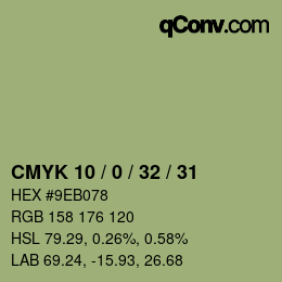 Color code: CMYK 10 / 0 / 32 / 31 | qconv.com