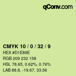 Color code: CMYK 10 / 0 / 32 / 9 | qconv.com