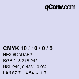 Farbcode: CMYK 10 / 10 / 0 / 5 | qconv.com