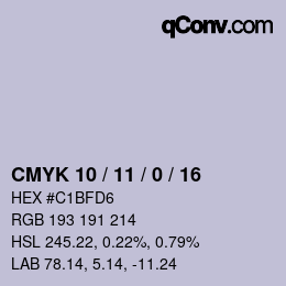カラーコード: CMYK 10 / 11 / 0 / 16 | qconv.com