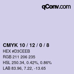 Color code: CMYK 10 / 12 / 0 / 8 | qconv.com