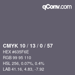 Código de color: CMYK 10 / 13 / 0 / 57 | qconv.com