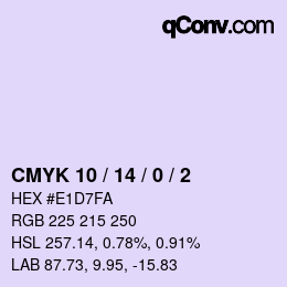 Color code: CMYK 10 / 14 / 0 / 2 | qconv.com