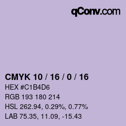 Color code: CMYK 10 / 16 / 0 / 16 | qconv.com