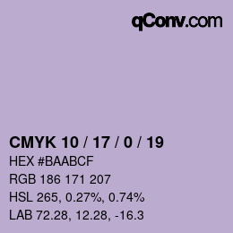 Código de color: CMYK 10 / 17 / 0 / 19 | qconv.com